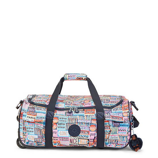 Discover Small Printed Wheeled Duffel Bag
